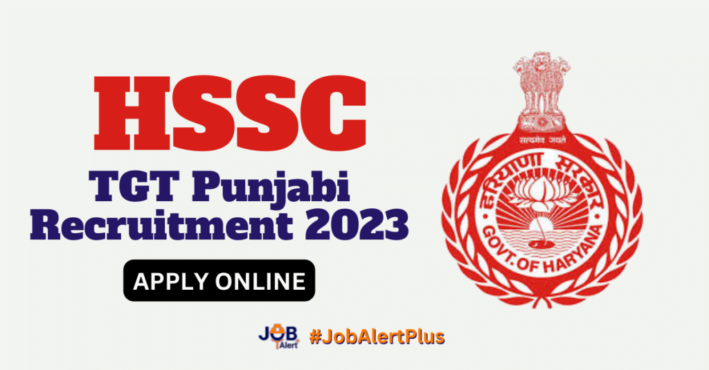 HSSC TGT Punjabi Recruitment 2023