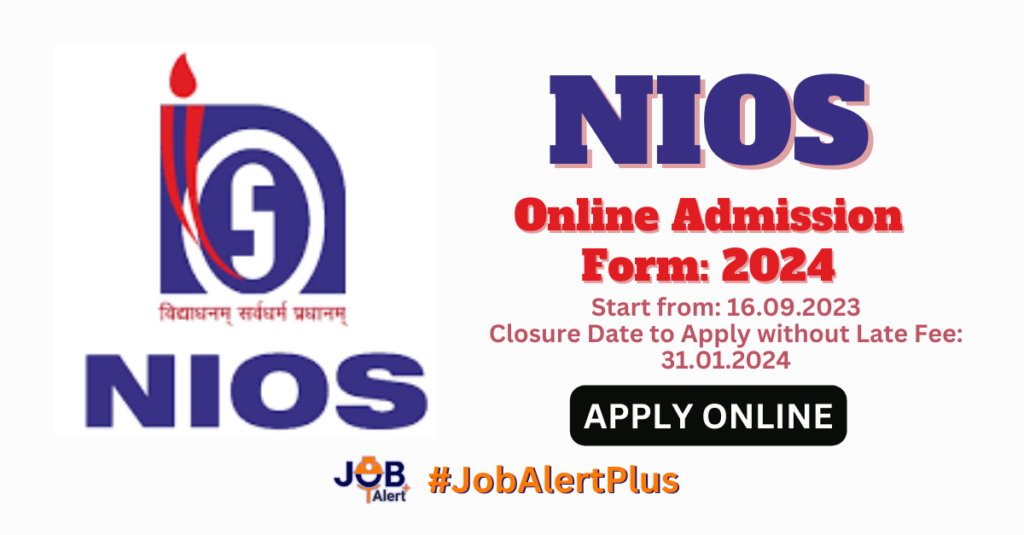 NIOS Online Admission Form